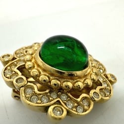 CHRISTIAN DIOR Accessories vintage Earrings Gold/Green