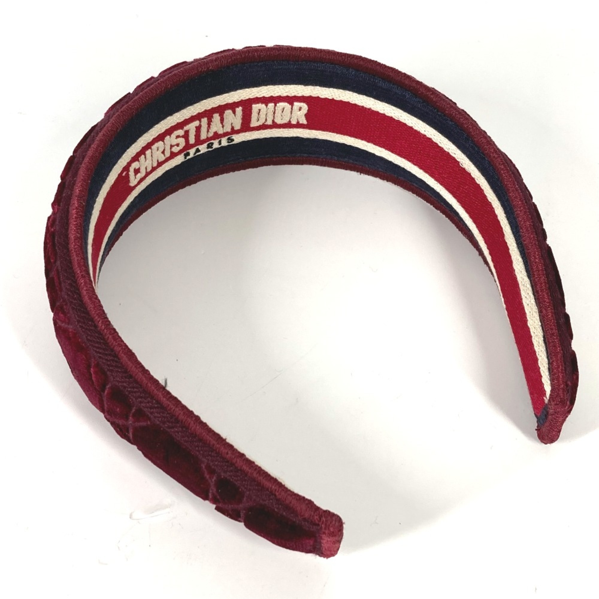 CHRISTIAN DIOR hair accessory Headband Hairband Katyusha wine-red