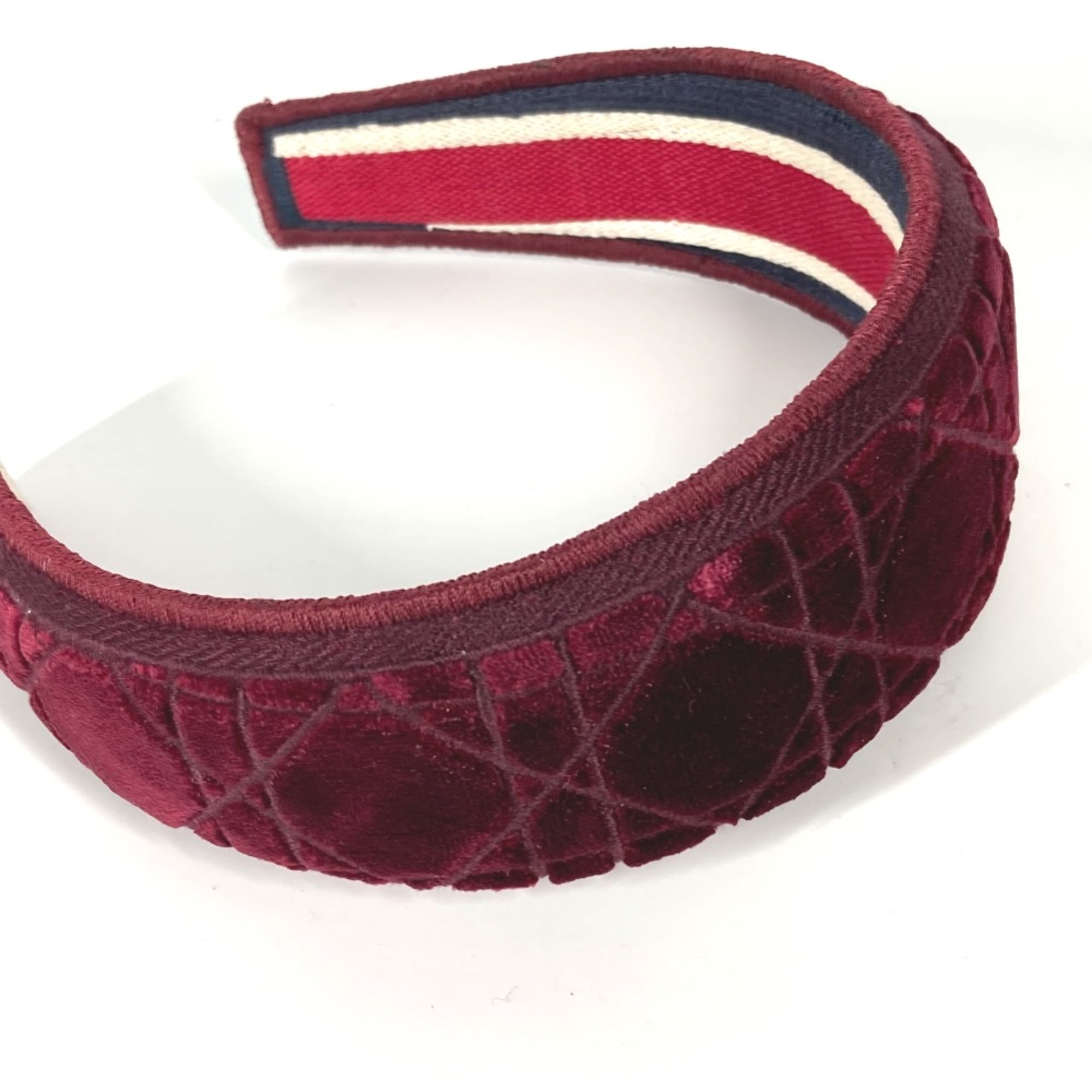 CHRISTIAN DIOR hair accessory Headband Hairband Katyusha wine-red