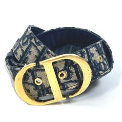 CHRISTIAN DIOR CD buckle belt Navy