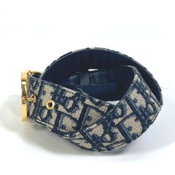 CHRISTIAN DIOR CD buckle belt Navy