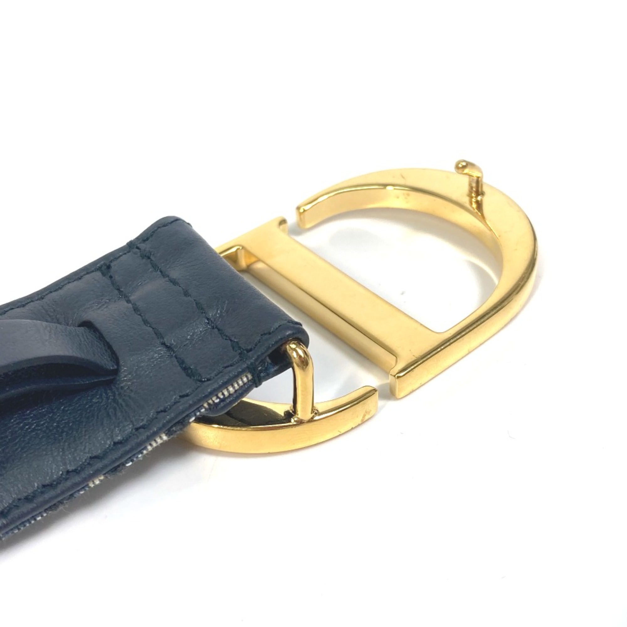 CHRISTIAN DIOR CD buckle belt Navy