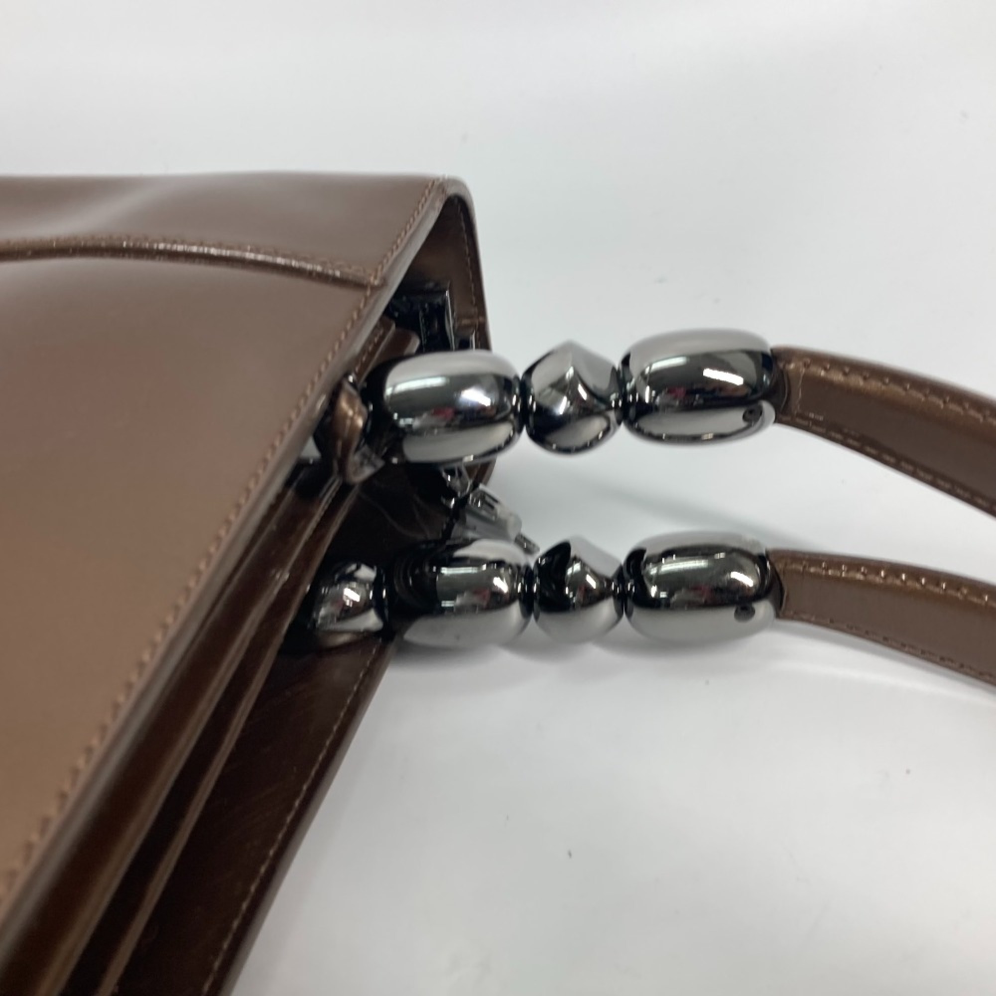 CHRISTIAN DIOR Tote Bag Hand Bag Brown