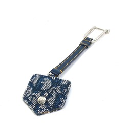 CHRISTIAN DIOR Trotter Key Holder Bag Charm Key Ring charm Navy