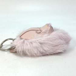 CHRISTIAN DIOR COOKIE Bag Charm carabiner Key Holder pink