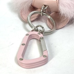 CHRISTIAN DIOR COOKIE Bag Charm carabiner Key Holder pink