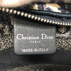 CHRISTIAN DIOR Flat Bag Bag Crossbody Bag Shoulder Bag Navy SilverHardware