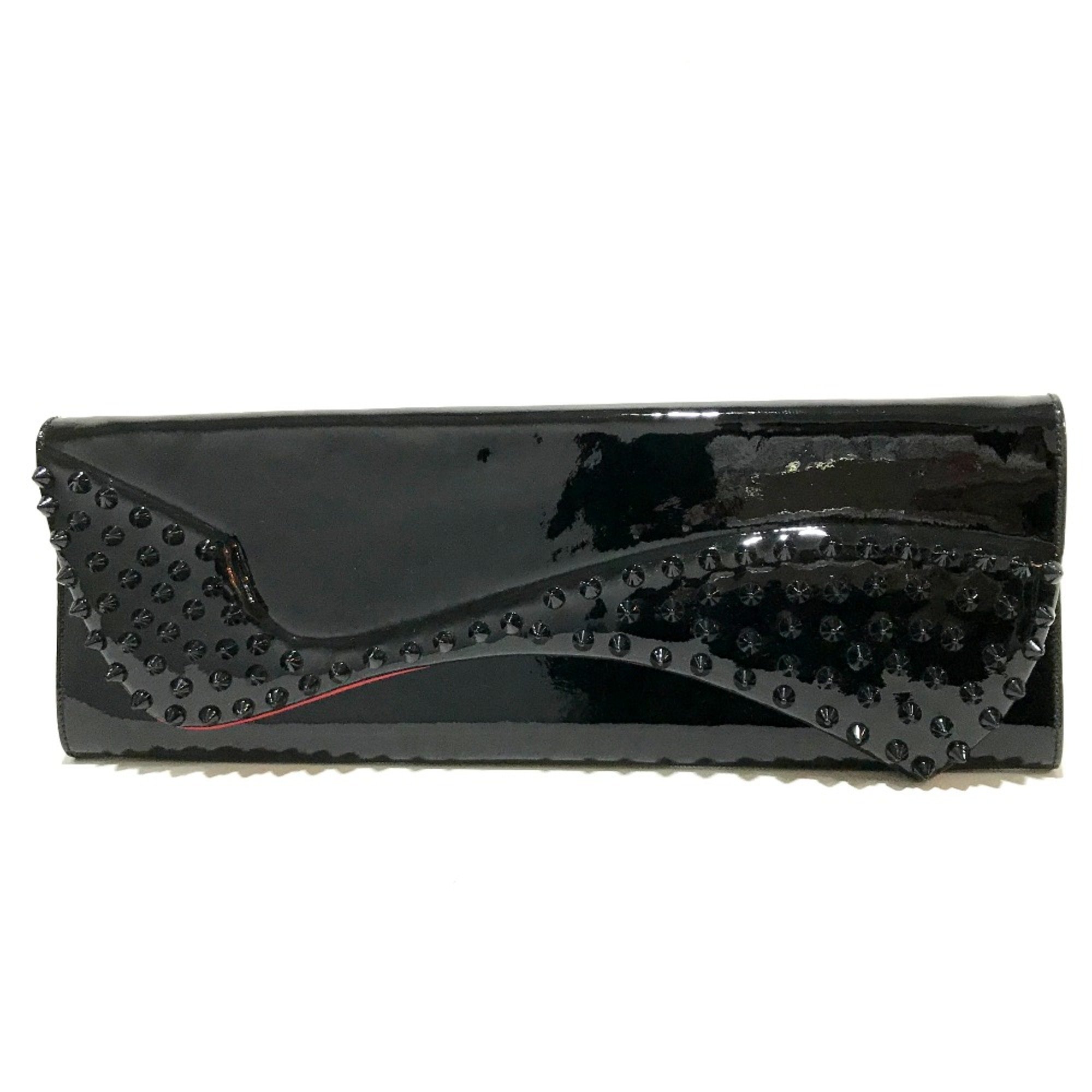 Christian Louboutin 3120524 Spike studs bag party bag Clutch bag Black