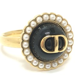 CHRISTIAN DIOR CD ring Ring Gold Black/White