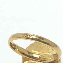 CHRISTIAN DIOR CD ring Ring Gold Black/White