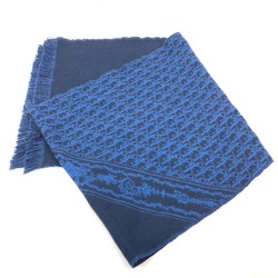 CHRISTIAN DIOR 24E0004A0741 fringe Scarf blue