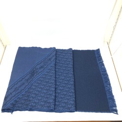 CHRISTIAN DIOR 24E0004A0741 fringe Scarf blue