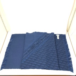 CHRISTIAN DIOR 24E0004A0741 fringe Scarf blue