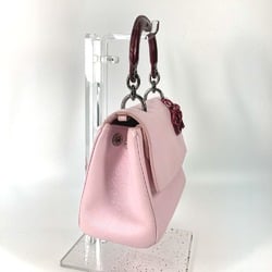 CHRISTIAN DIOR 2WAY Bag Shoulder Bag Crossbody Hand Bag Metallic pink