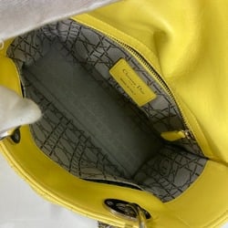 CHRISTIAN DIOR M0532PCAL LADY CHRISTIAN DIOR LADYDIOR 2WAY Hand Bag Star Shoulder Bag Hand Bag yellow