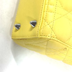 CHRISTIAN DIOR M0532PCAL LADY CHRISTIAN DIOR LADYDIOR 2WAY Hand Bag Star Shoulder Bag Hand Bag yellow