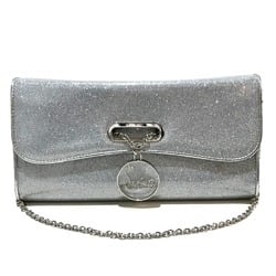 Christian Louboutin 1145132 Glitter 2WAY Chain Shoulder Bag Clutch bag Silver SilverHardware