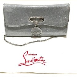 Christian Louboutin 1145132 Glitter 2WAY Chain Shoulder Bag Clutch bag Silver SilverHardware