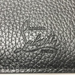 Christian Louboutin logo Business card holder Card Case Black Gunmetal