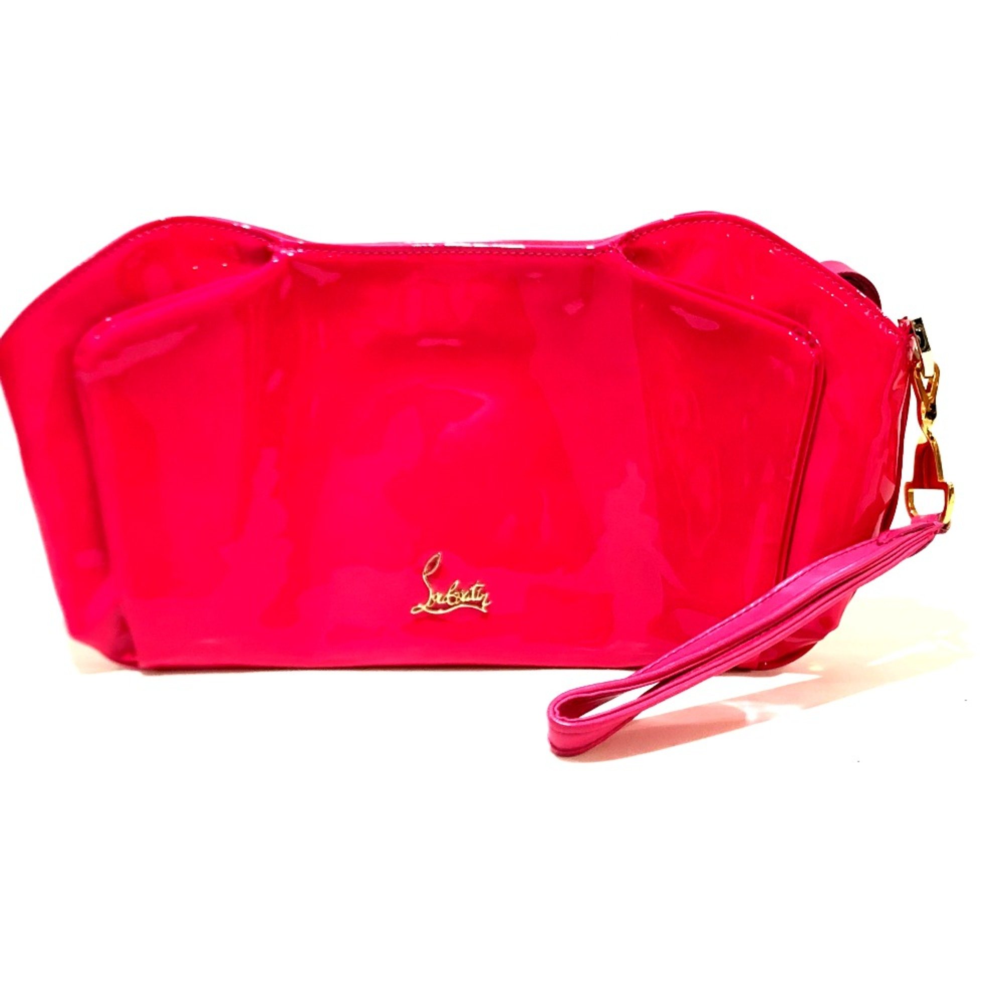 Christian Louboutin enamel Bag Clutch bag pink