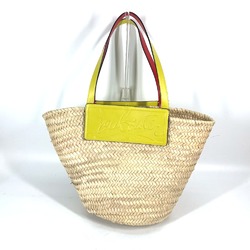 Christian Louboutin 1215220 Tote Bag basket bag bag basket bag Shoulder Bag yellow Beige