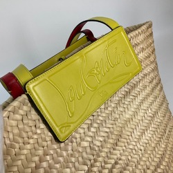 Christian Louboutin 1215220 Tote Bag basket bag bag basket bag Shoulder Bag yellow Beige