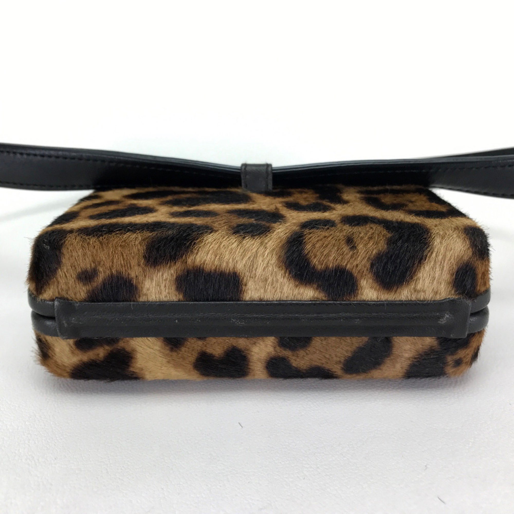 Christian Louboutin 3110421 Leopard leopard leopard pattern bag waist pouch belt bag Waist Pouch Brown