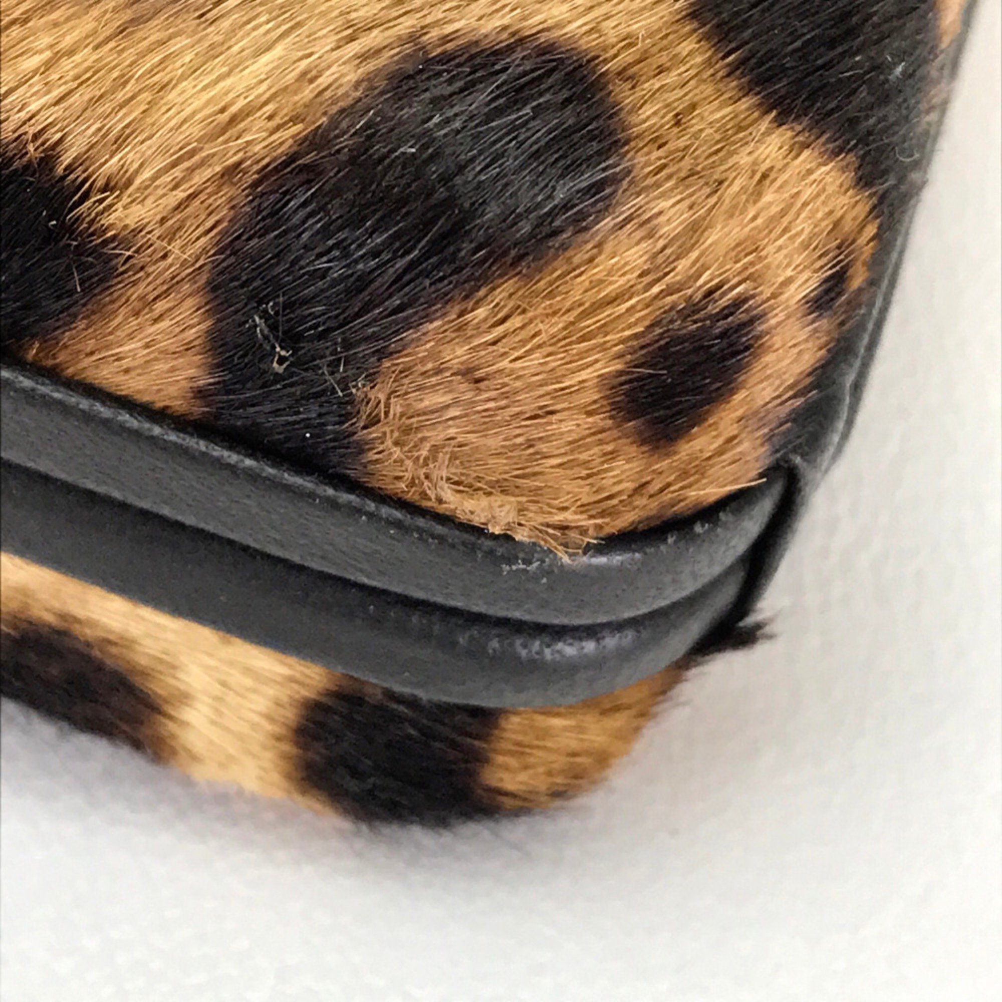 Christian Louboutin 3110421 Leopard leopard leopard pattern bag waist pouch belt bag Waist Pouch Brown