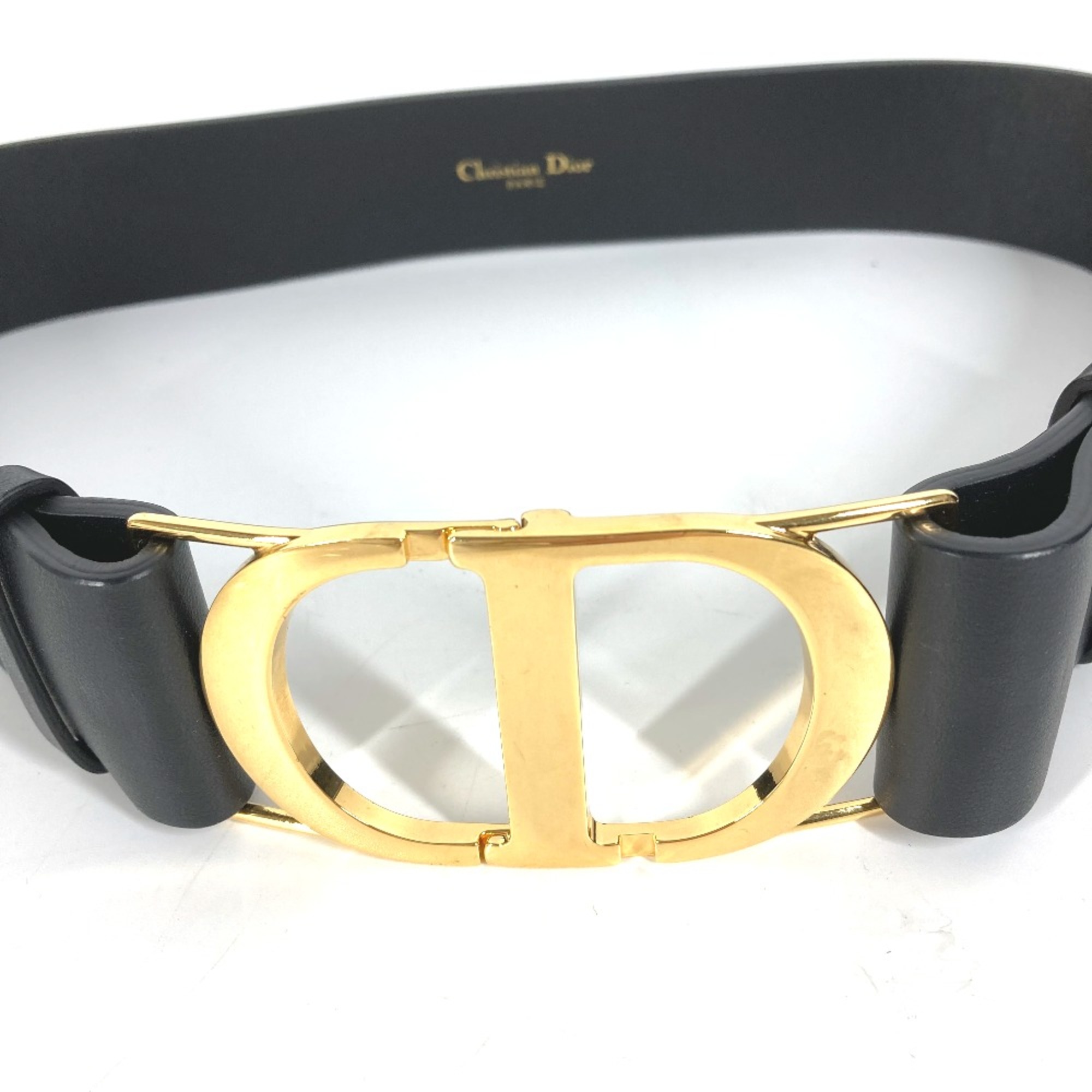 CHRISTIAN DIOR belt Black Gold