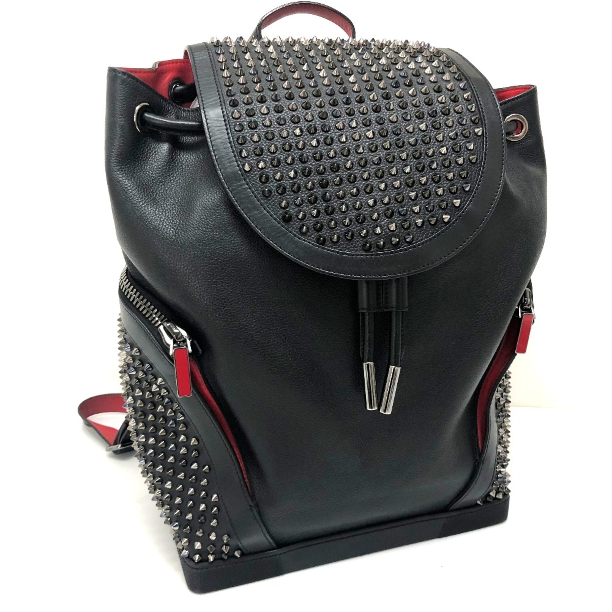 Christian Louboutin 1165167 Spike studs Backpack Backpack Black