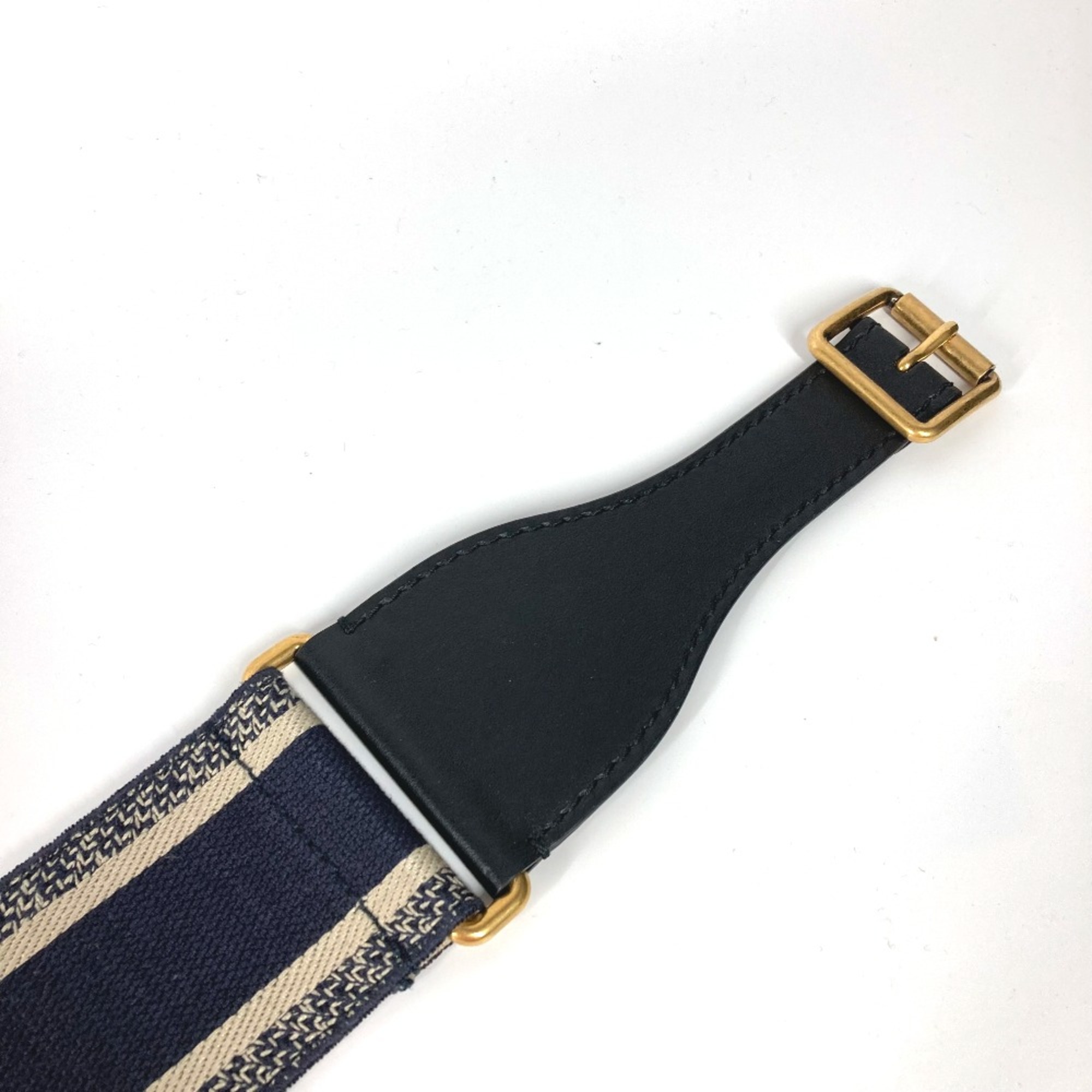 CHRISTIAN DIOR Thick belt belt Navy