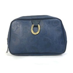 CHRISTIAN DIOR Trotter vintage bag Cluch Bag Navy