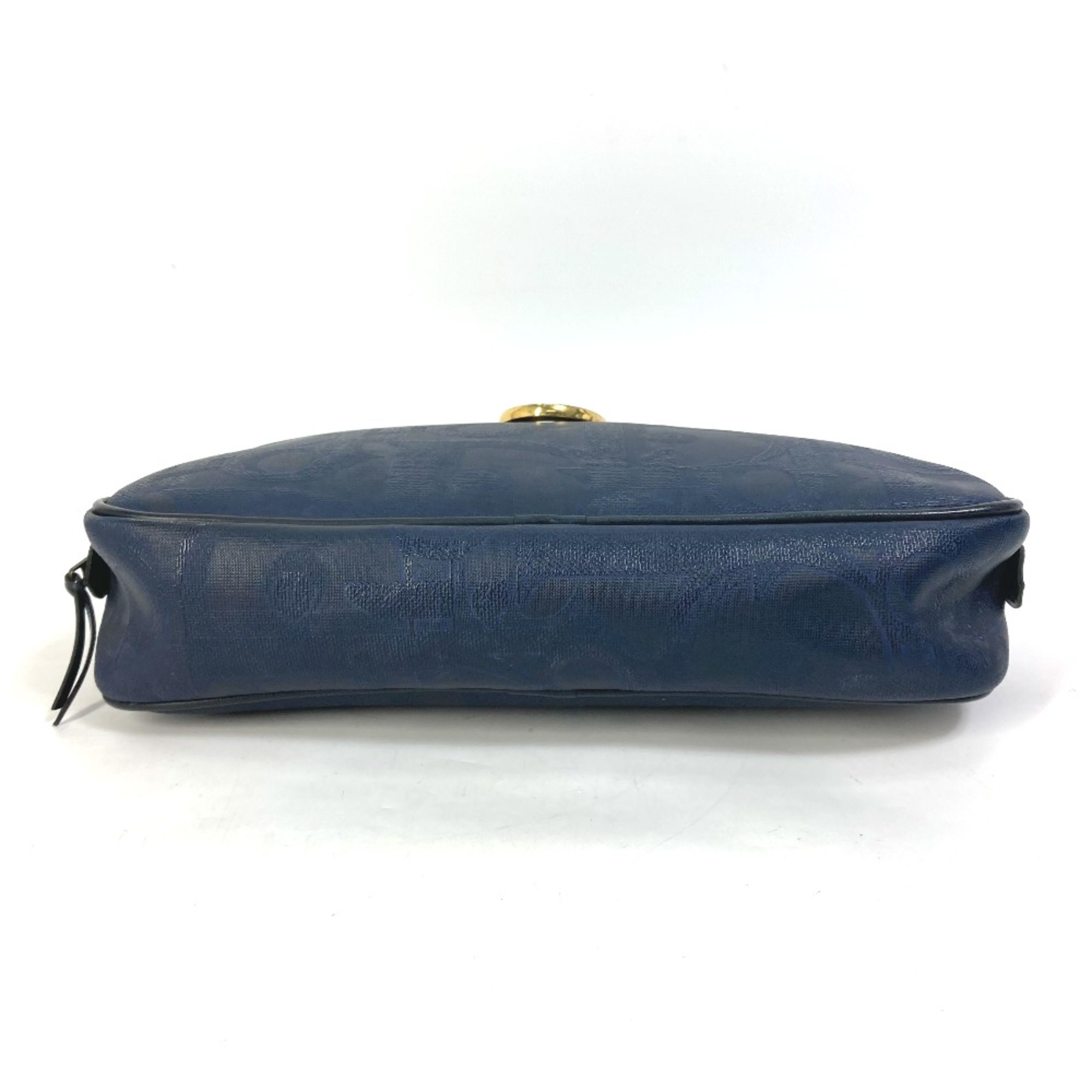 CHRISTIAN DIOR Trotter vintage bag Cluch Bag Navy