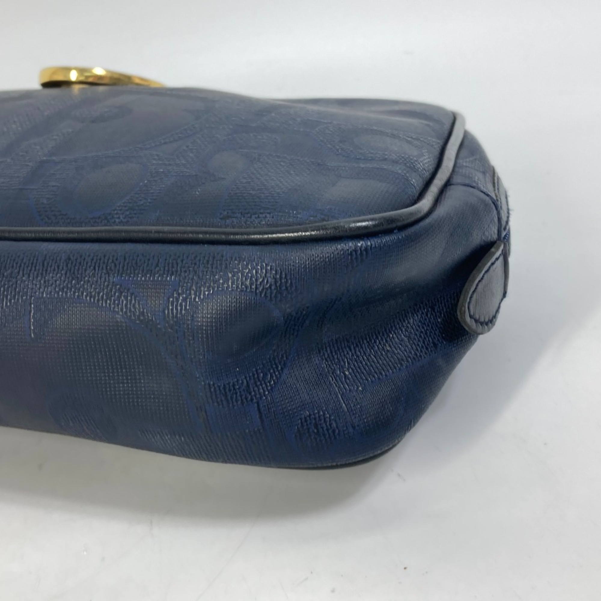 CHRISTIAN DIOR Trotter vintage bag Cluch Bag Navy