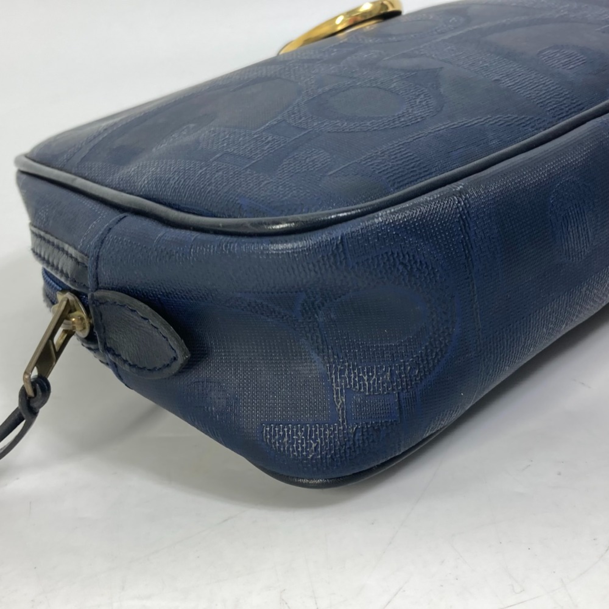 CHRISTIAN DIOR Trotter vintage bag Cluch Bag Navy