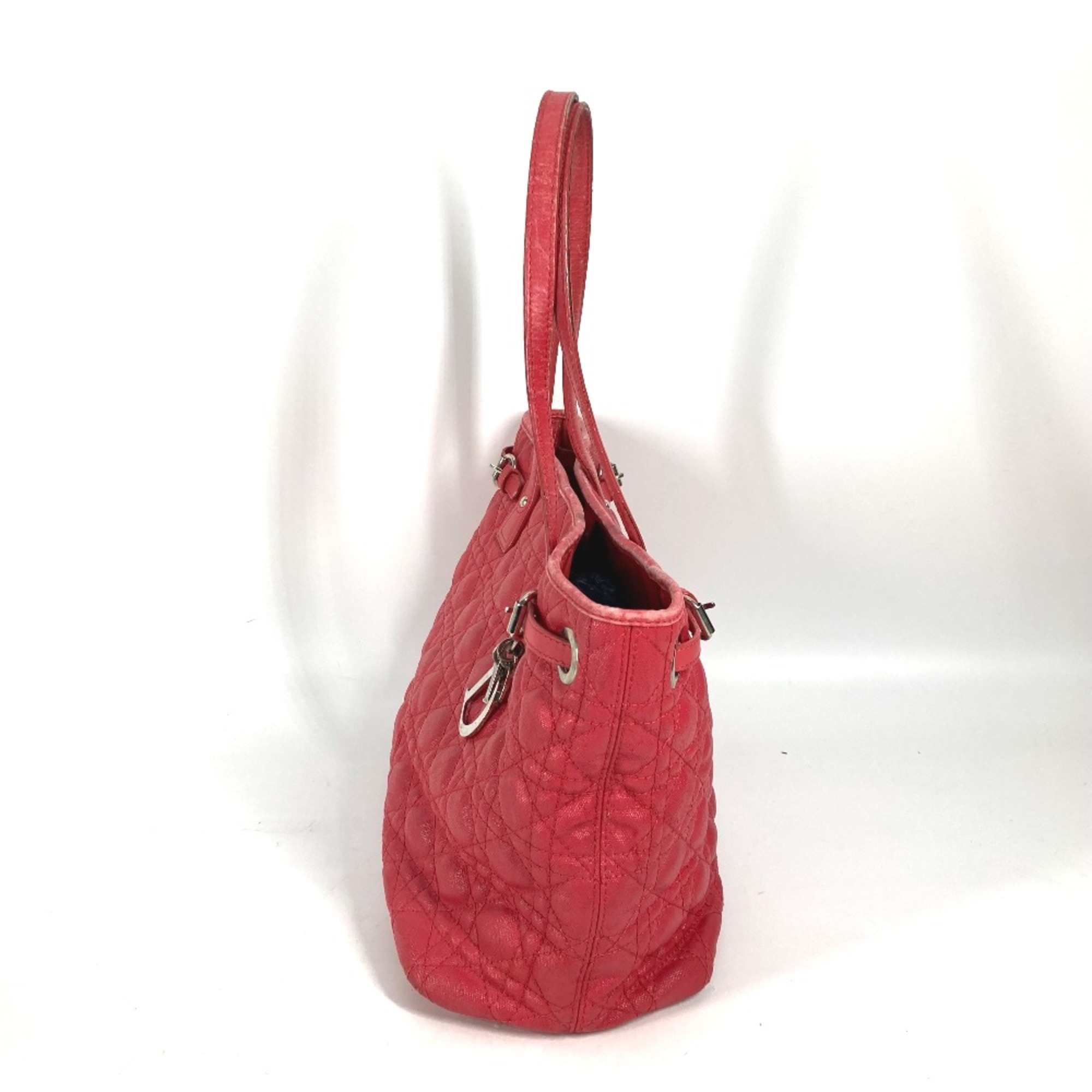 CHRISTIAN DIOR Bag Tote Bag logo Shoulder Bag RedBased