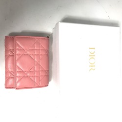 CHRISTIAN DIOR LADY CHRISTIAN DIOR LADYDIOR Compact Wallet Tri-fold Trifold wallet pink