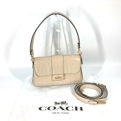 coach CE605 2WAY bag Crossbody Hand Bag Shoulder Bag Beige