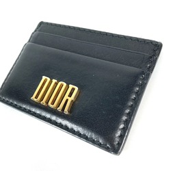 CHRISTIAN DIOR 26-MA-1128 Pass case Business Card Holder Card Case Black