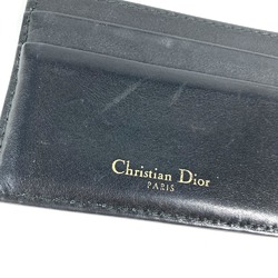 CHRISTIAN DIOR 26-MA-1128 Pass case Business Card Holder Card Case Black