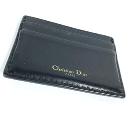 CHRISTIAN DIOR 26-MA-1128 Pass case Business Card Holder Card Case Black