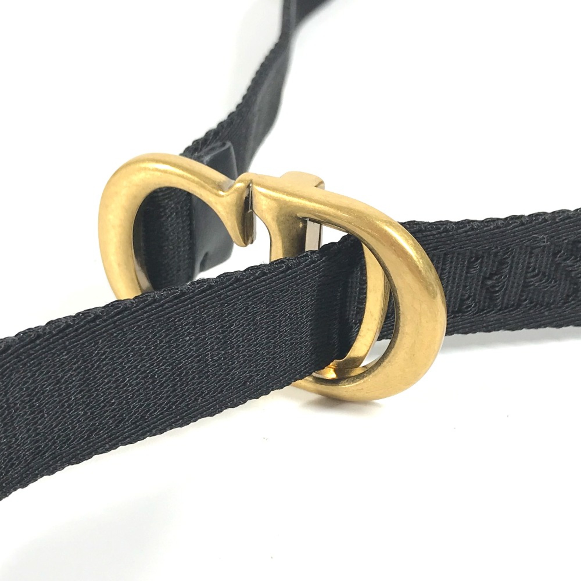 CHRISTIAN DIOR belt Black Gold