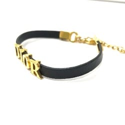 CHRISTIAN DIOR Choker Bangle Accessories Bracelet Black GoldHardware