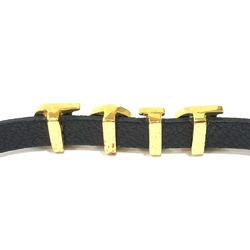 CHRISTIAN DIOR Choker Bangle Accessories Bracelet Black GoldHardware