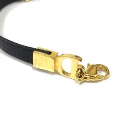 CHRISTIAN DIOR Choker Bangle Accessories Bracelet Black GoldHardware