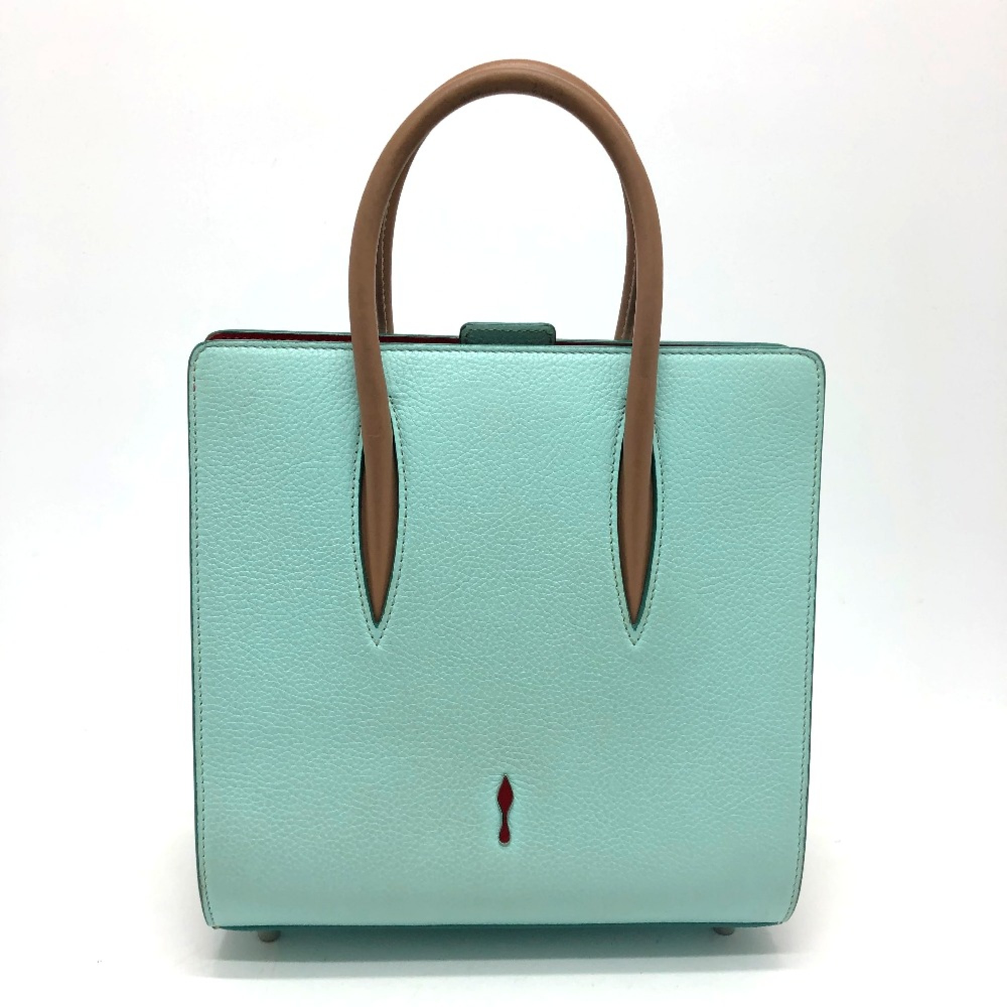 Christian Louboutin 1165026 Tote Bag 2WAY Shoulder Bag Hand Bag blue SilverHardware