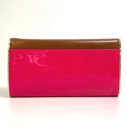 Christian Louboutin 1120586 Bicolor Bag Hand Bag Clutch bag Brown x pink