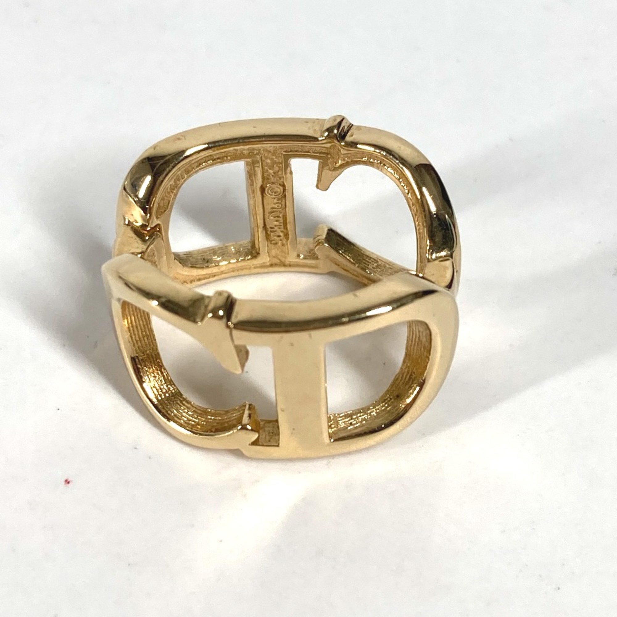 CHRISTIAN DIOR vintage Accessories Scarf ring Gold