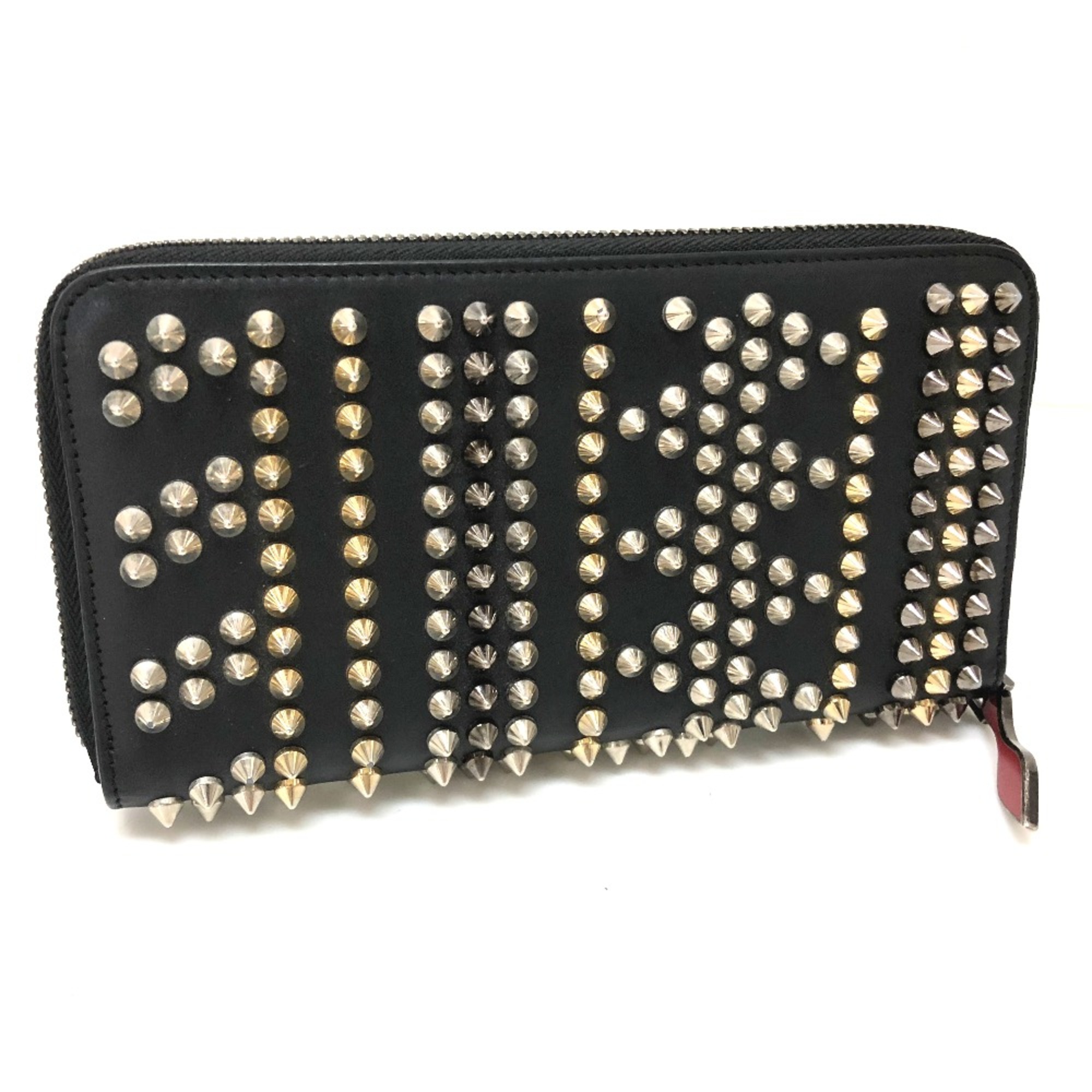 Christian Louboutin 3145073 Zip Around Long Wallet Long Wallet Black