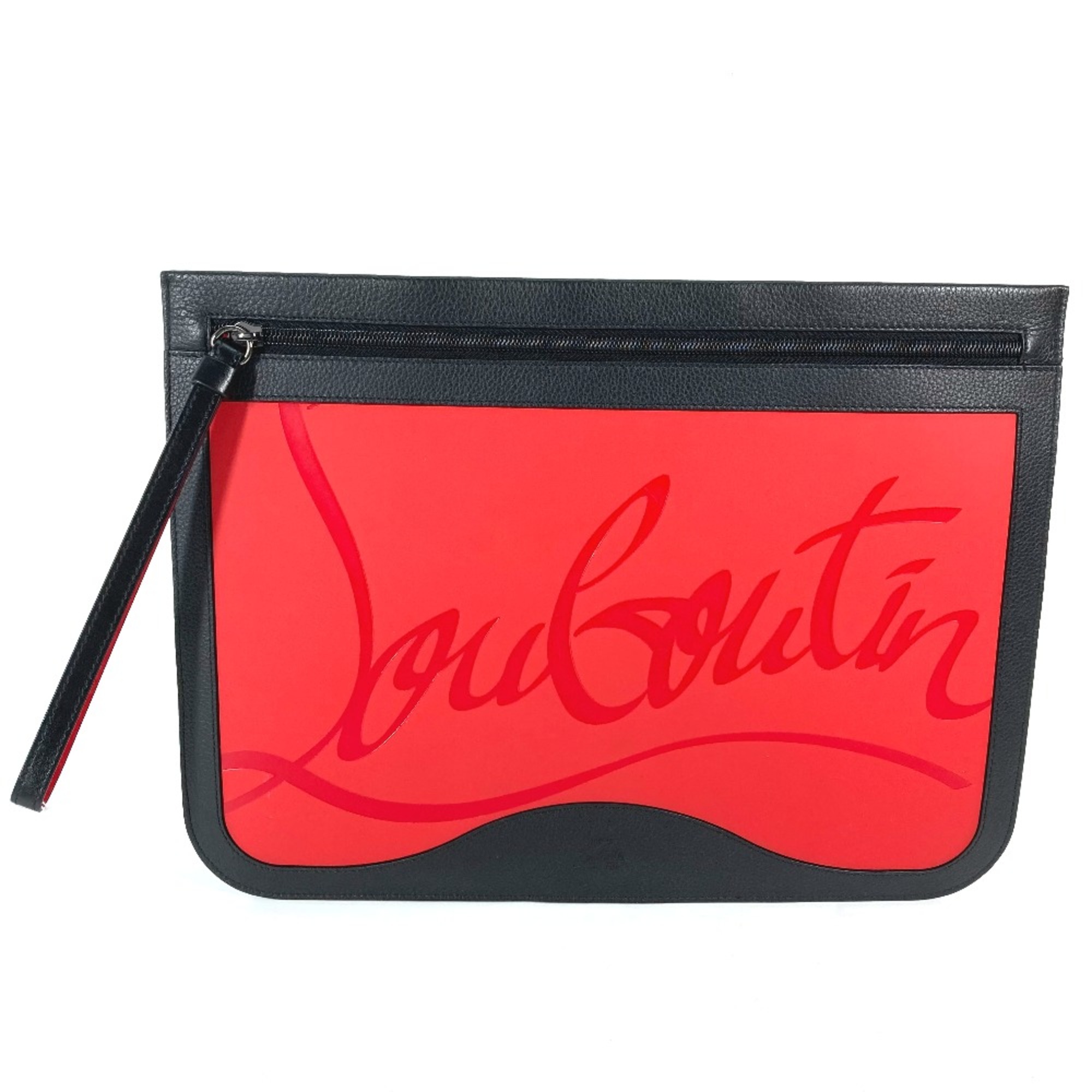 Christian Louboutin 3205116 bag pouch Sneaker sole Clutch bag Black Red